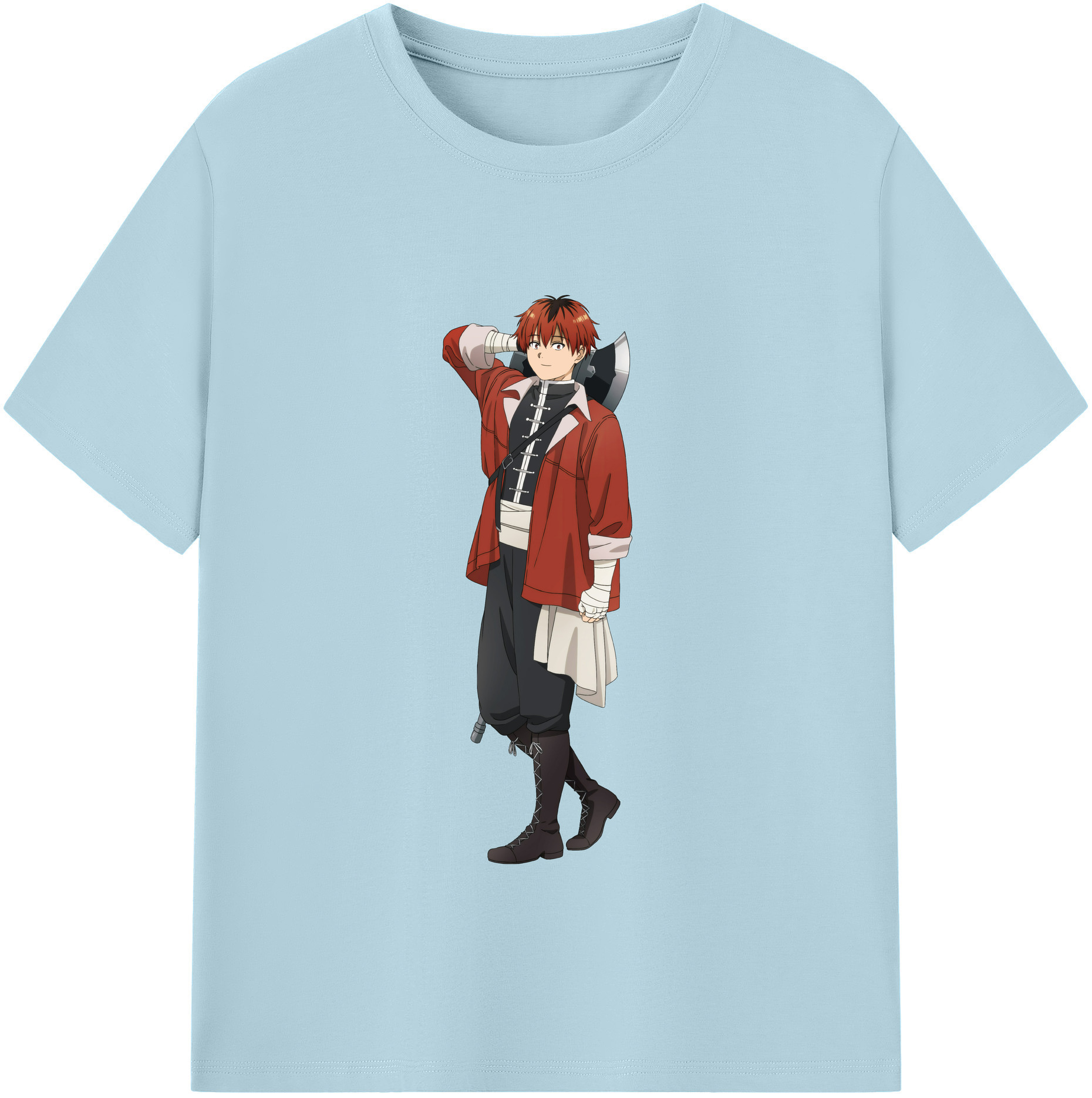 （画像用） 葬送のフリーレン Frieren 綿100％半袖Tシャツ（フロントプリント）